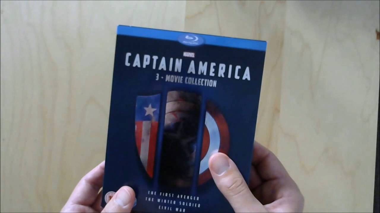Captain America Trilogy Boxset Blu Ray Unboxing films on amazon prime