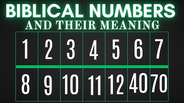 Spiritual Meaning of Numbers in The Bible | 1-12 and 40 (Bible Studies)