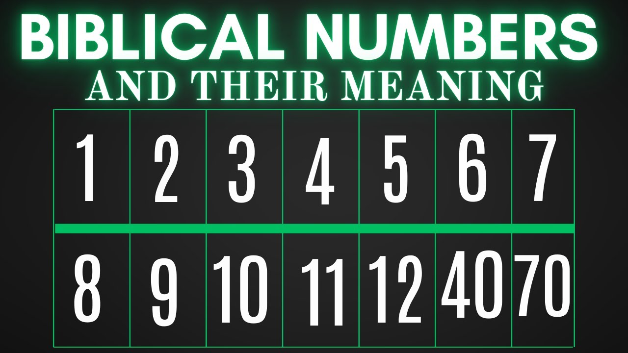 Spiritual Meaning of Numbers in The Bible | 1-12 and 40 (Bible Studies)