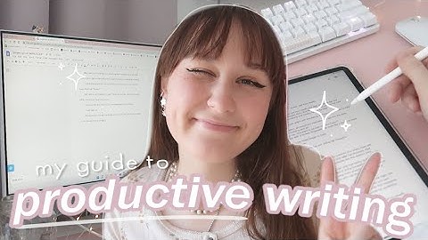 5 TIPS TO BE A PRODUCTIVE WRITER👩🏻‍💻+ reach your word count goals // my advice and experience