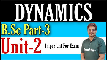 B.Sc Final Year|Dynamics Unit-II |Important Questions For Exam Solution|Shekhawati University|Nc Sir