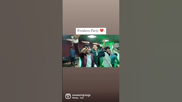 Freshers Party Vlog ❤️. Watch Now on channel 🥰🤝 #vlog #freshers #college #trending #shorts