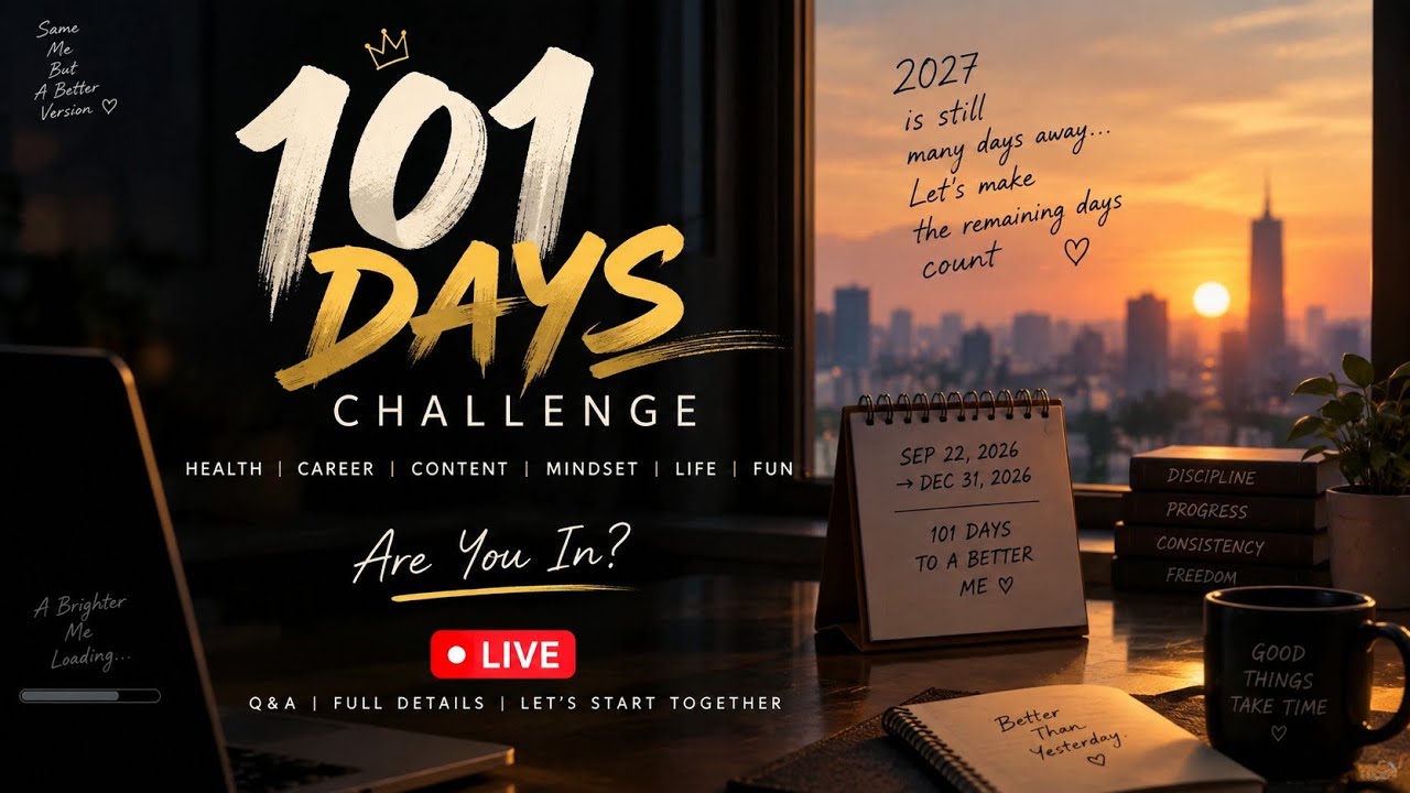 🔥 101 DAYS CHALLENGE 🚀 Are You Ready? | What, Why, When & How? | LIVE Q ...