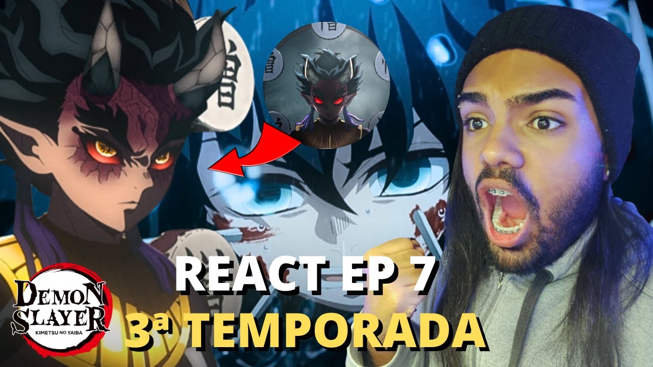 TANJIRO, NEZUKO E GENYA VS LUA SUPERIOR 4/React EP 4  Temporada 3 KIMETSU  NO YAIBA ( DEMON SLAYER ) 