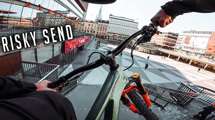 FINALLY DID IT!! BIGGEST URBAN MTB STAIR GAP IN STOCKHOLM! - Sergels Torg