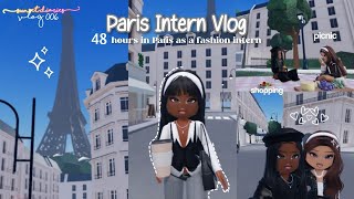 paris fashion intern vlog: 🇫🇷 sunset diaries vlog 06: berry avenue bloxburg Paris roleplay