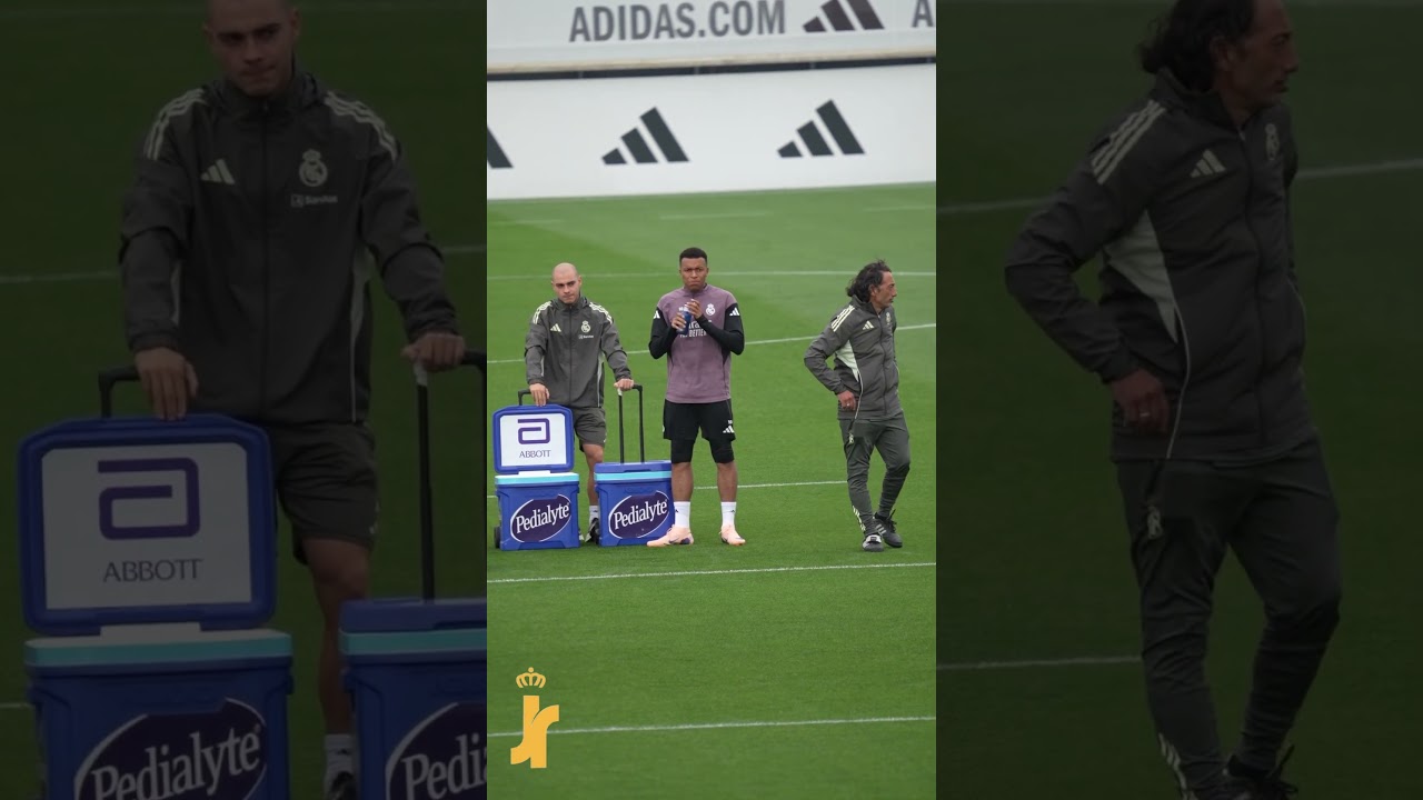 👀 Mbappé taquine le staff d’Arbeloa à l’entraînement du Real Madrid #mbappe #realmadrid #arbeloa