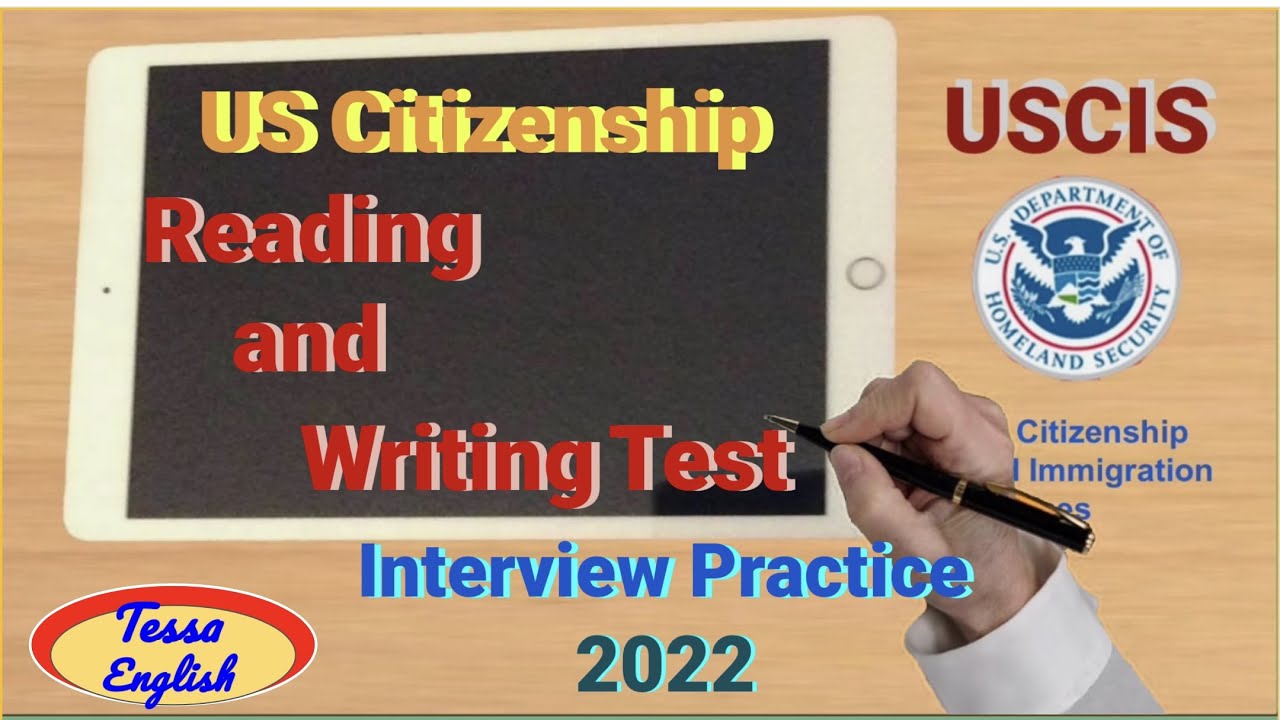 US citizenship/ reading and writing sentences/test practice ( 2022