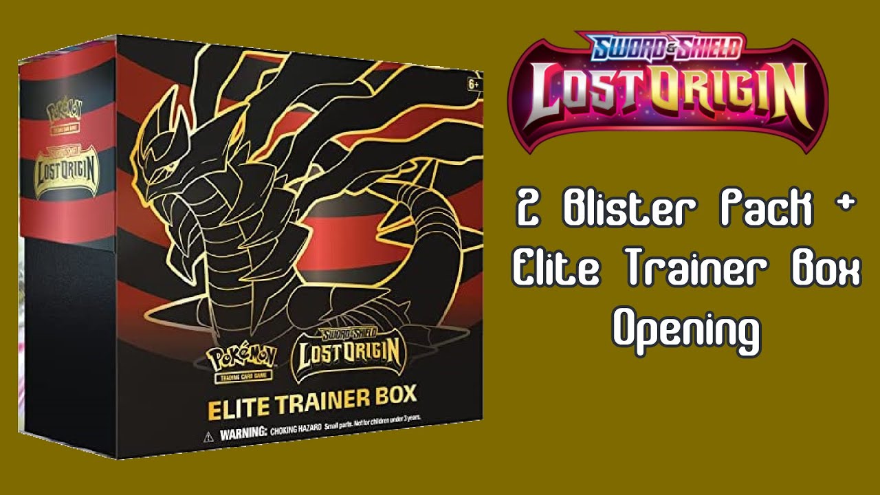 Pokemon TCG Lost Origin 2 Blister Pack + Elite Trainer Box Opening ...