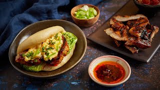 Char siu pork belly breakfast bao