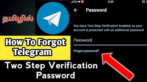 How to Forgot Telegram Account Two Step Verification Password | Create Telegram Account New Password