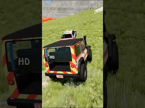 Xe Cảnh Sát Vs Hố Dung Nham Khổng Lồ Beamngdrive Lavagame