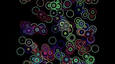 Overlapping circles.