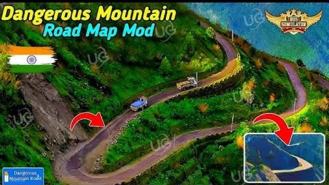 MAP MOD BUSSID 4.3.4 NEW RELEASED  DANGEROUS MOUNTAIN ROAD FOR BUS SIMULATOR INDONESIA