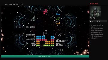 Live: Failing at Tetris - New 28 Clear high score in All Clear Mode (Tetris Effect Connected) - PS4