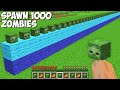 You CAN SPAWN 1000 ZOMBIES AT ONCE in Minecraft ! HOW TO SUMMON ZOMBIES ARMY !