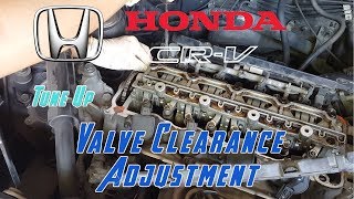 How To Valve Clearance Adjustment Setel Klep Honda Honda Crv Hrv Civic R20a1 Youtube