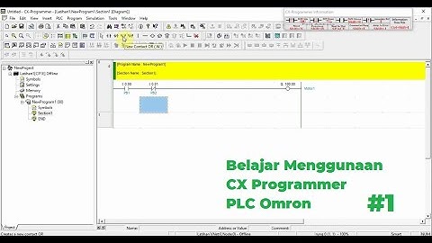 Tutorial Menggunakan Aplikasi CX Programmer PLC Omron Ladder Diagram #1