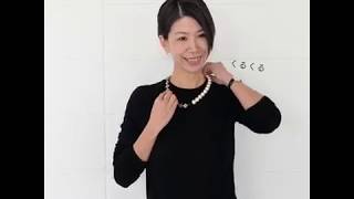 petite robe noire/ネックレス/コットンパール×シェル - 北欧