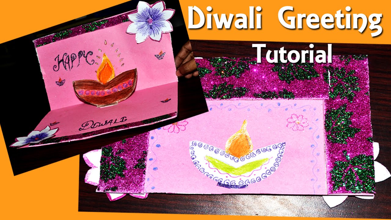 How To Make Diwali Greeting Card DIY Tutorial | By Shiksha ...