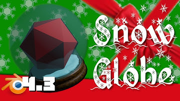 TTRPG / Dungeons and Dragons Snow Globe | 2024 Christmas Special | Speed Modelling | Blender 4.3