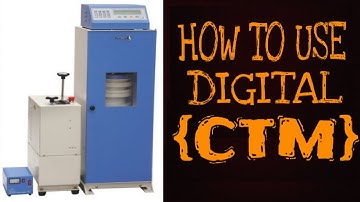 How to use Digital CTM , Digital CTM for compressive strength of concrete cube