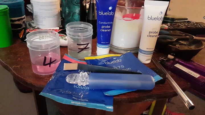 Blue lab ph pen calibration and clean part1