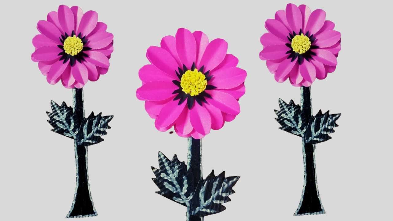 Unique Paper Flower Wall Hanging |Paper Craft Home Decor |Paper Flower Wall Decor |Cardboard Craft