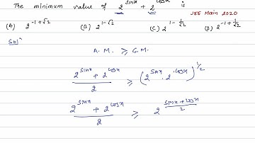 The minimum value of 2^sinx +2^cosx  is