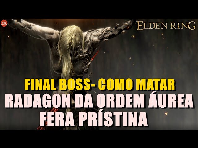 ELDEN RING - Derrotando Radagon da Ordem Áurea e Fera Prístina (Boss Final)  PS5 