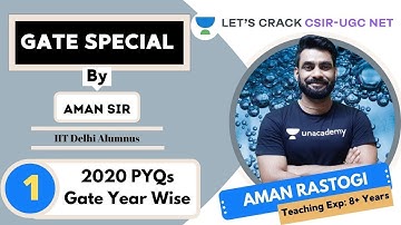 2020 PYQs Gate Year Wise | Target GATE 2021 | Aman Rastogi