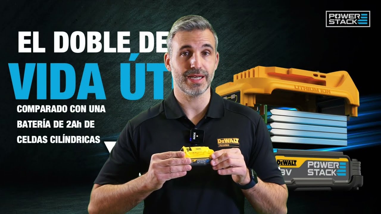 Herramientas de DEWALT equipadas con baterías Powerstack - Material  Eléctrico - CdeComunicacion.es