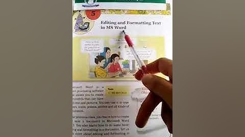Class 4th A,,,, Subject = Computer Science,,, Chapter 5, Editing and Formatting Text in MS word