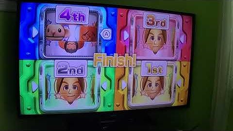 Wii Party U 60fps - Kentaro (Wii) Gets Humiliated in Dojo Domination (Advanced Difficulty)