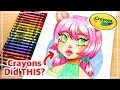 ☆ Creating Artwork with...CRAYOLA CRAYONS?? || Using Kid's Art Supplies! ☆