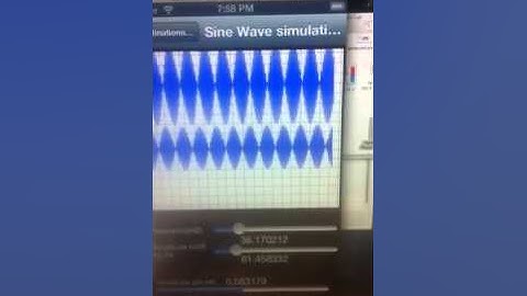 My IPhone Application (Sine wave Simulation in a diode with Frequency + Aliasing