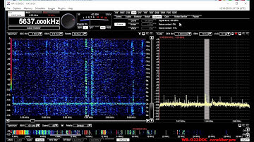 5637 Khz USB Cuban Babbler V21 using Winradio Excalibur pro and Wellbrook loop