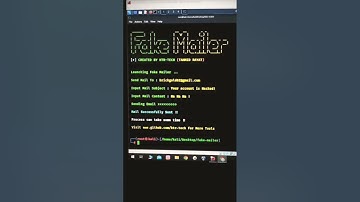 📱🧑‍💻 using Kali Linux|😀 prank for friend|📝 sent mail 💌 #viral #instagram #youtube #follow #shorts