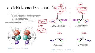 Sacharidy II - optická izomerie, enantiomery, diastereomery, epimery, racemát