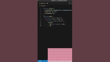 How to create The seigaiha pattern using JavaScript p5.js
