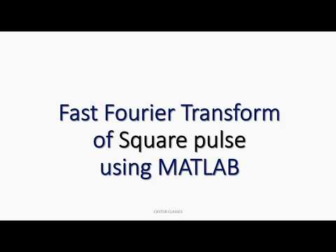 MATLAB Program for Fast Fourier Transform of Square pulse m file