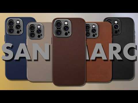 iPhoneアクセサリー SANDMARC Pro Leather Case iPhone 16 Pro iPhone 16 Pro Leather Case | Navy (works with MagSafe