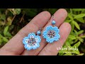 【DIY】xixkox beads ビーズステッチ ネモフィラのピアス #beadingtutorial