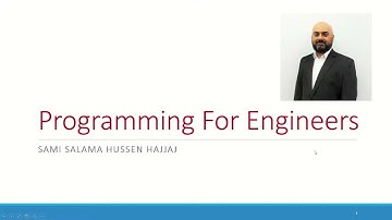 Programming for Engineers - Using Programming to Solve Engineering Problems - Part 2