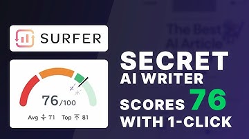 Secret Ai Writing Tool Generates Surfer SEO-Optimized Articles in One Click