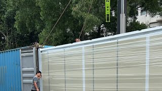 How to load 30ft container house into 40HQ