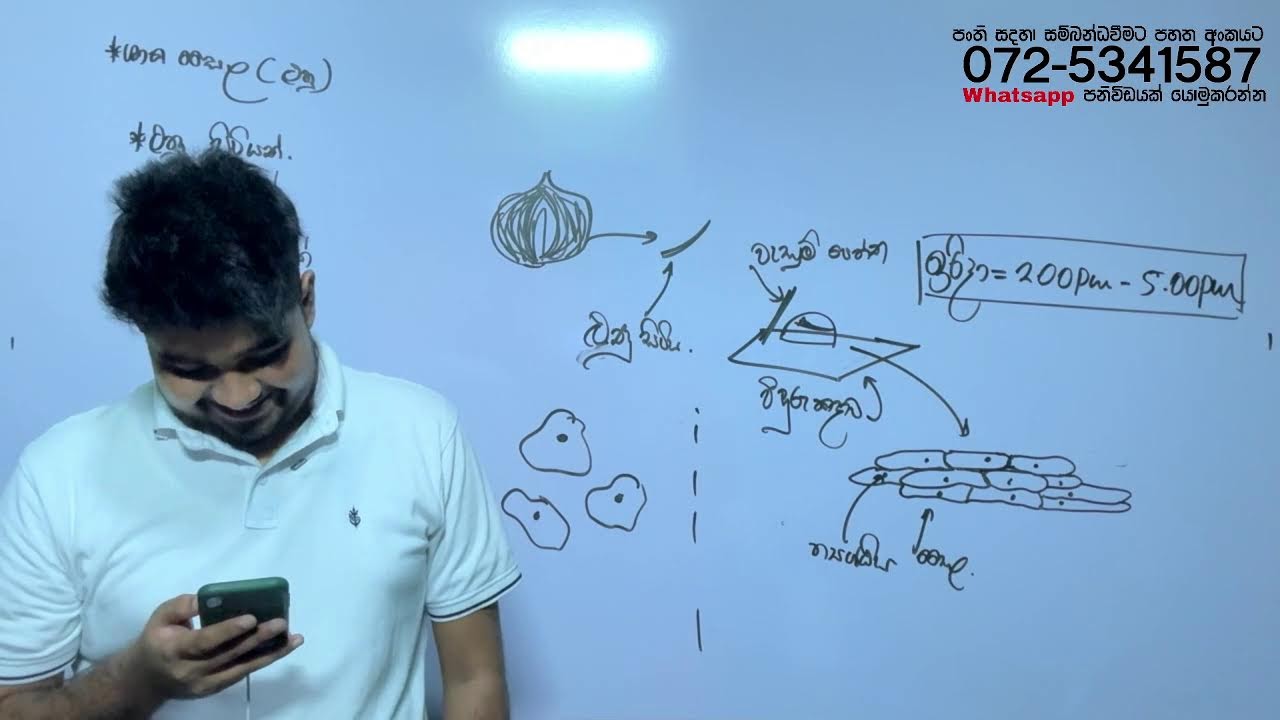 6 වන පාඩම - ශාක හා සත්ත්ව සෛලවල ව්‍යුහය හා කෘත්‍ය  - Grade 10 Science - Free Live Class