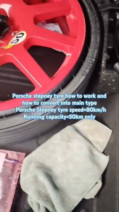 porsche-stepney-tyre-how-to-work-and-how-to-convert-into-main-type