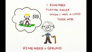 Download Verb + Gerund, Infinitive Stop, Remember, Forget Video MP3 Verb + Gerund, Infinitive Stop, Remember, Forget