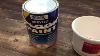 Painting a wooden floor